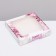 Self -assembly box, "peonies", 16 x 16 x 3 cm