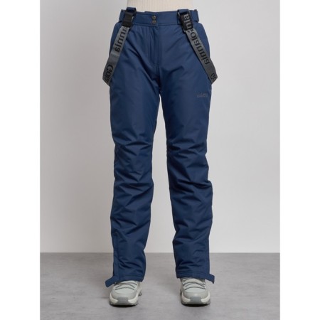 Semi-combinezone ski insulated female winter, size 50, dark blue color-4