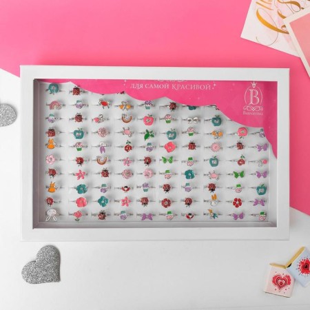 Children's ring "chosen" animal world, shape of mix, color mix, dimensionless-3