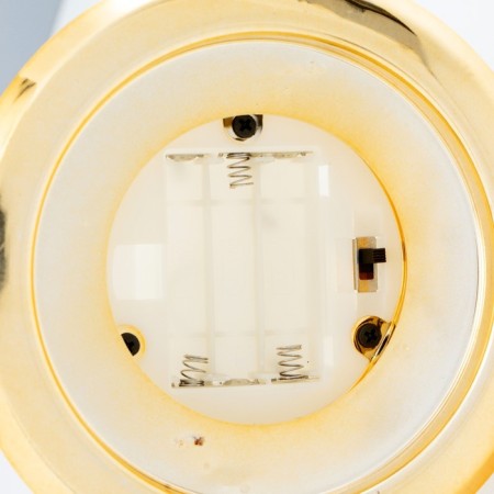 Nightlight "lantern" LED from batteries 2HAAA gold 16x16x20 cm Risalux-4