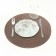 Serving napkin on the table "Loft", d = 38 cm, brown color