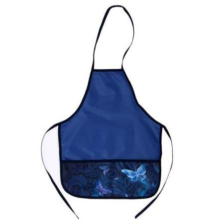 Apron for labor + sleevens, 485 x 395/250 x 160 mm, height 116-146 cm, calligrata, "butterflies"-1