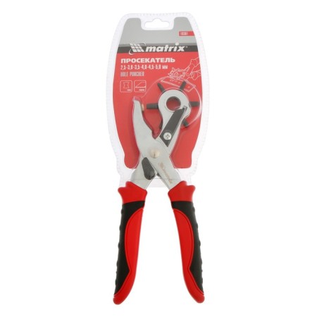 Rocking (hole punch) for the skin and cardboard Matrix 18361, D = 2.5-5 mm, two-component handles-2