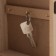 Keywood tree 6 hooks "Printing leaves. Keys and heart" Greens 6.5x20x26.5 cm