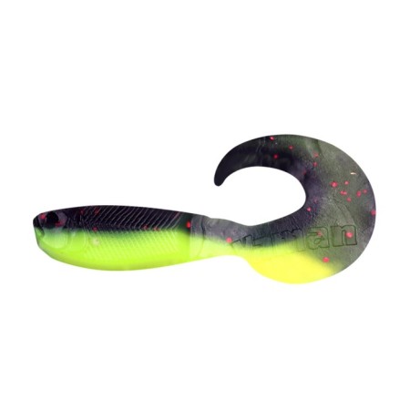 Twizter Yaman Pro Mermaid Tail, 7.6 cm, color #32-Black Red Flake, packaging 10 pcs.