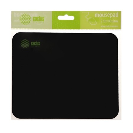 Cactus Black mouse mat, 220x180x2 mm, black-4