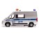 Metal machine "Citroen Jumper Police", 14 cm, doors, trunk, inertia, silver color