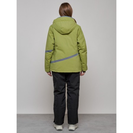 Ski suit female, size 52, khaki color-3