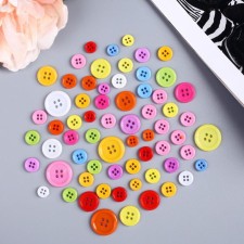 A button of buttons decorative plastic 