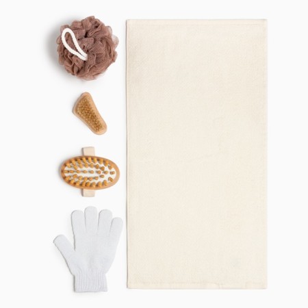 Gift set "Fleet Party" towel 30x60 cm and bath accessories-1