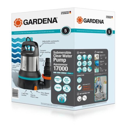 Garden, drainage pump, 750 watts, pressure 9 m, 284 l/min-5