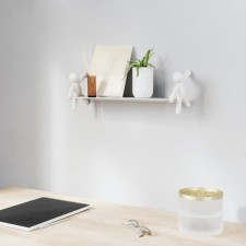 Buddy shelf, 460 × 140 × 150 mm, white color