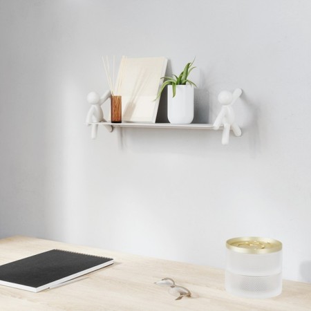 Buddy shelf, 460 × 140 × 150 mm, white color