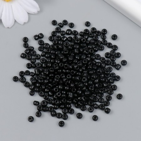 Бисер стекло 6/0 "Чёрный" 450 гр-1
