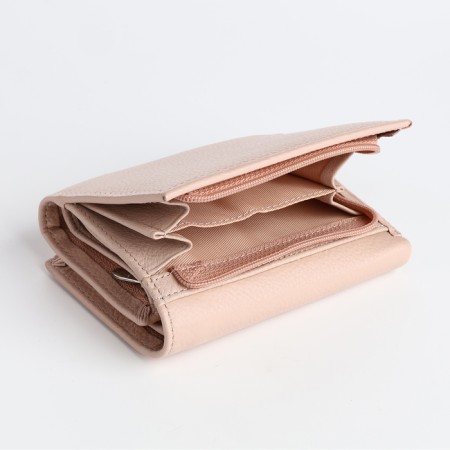 Women's wallet on a magnet, powder color-2