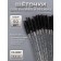 Brushes for eyebrows and eyelashes, set - 50 pcs, 9.5 cm, black/transparent color