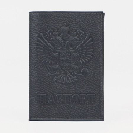 Cover for passport, graphite color