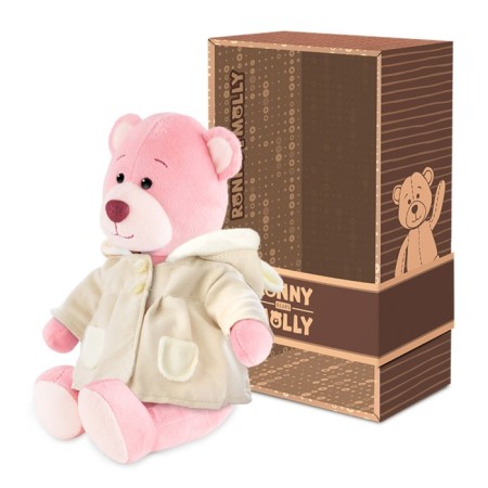 Soft toy "Bear Molly in a cloak with hare ears", 21 cm-2