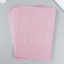 Glitter felt 20x30 cm 2 mm, tea rose