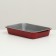 Medium toilet with a mesh of 36 x 26 x 6.5 cm, gray/burgundy