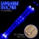 Music Life drum sticks, luminous, blue, 42 cm, on AG1 batteries