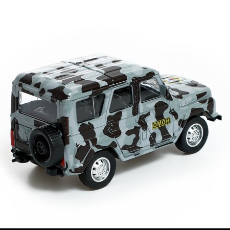 Metal machine "UAZ Hunter. OMON ", inertia, 1:43-2