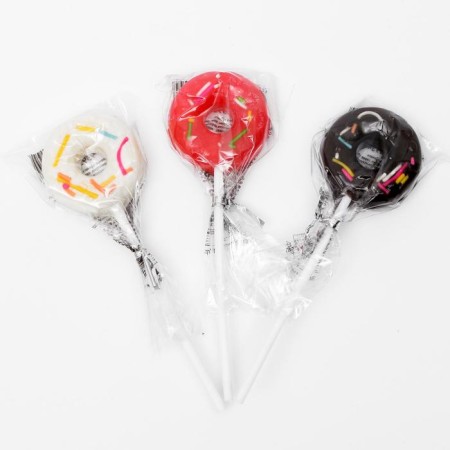 Caramel Lollice "Donat" on a stick, 15 g