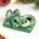 New Year. Symbol 2025. Figure soap "Snake Tourist" Green with gilding