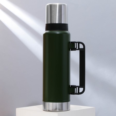 Thermos "conquer", 1.2 l, green, retains heat of 16-18 hours-1