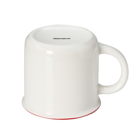 Porcelain share mug “Christmas tree, Gori!”, 380 ml, white color-2