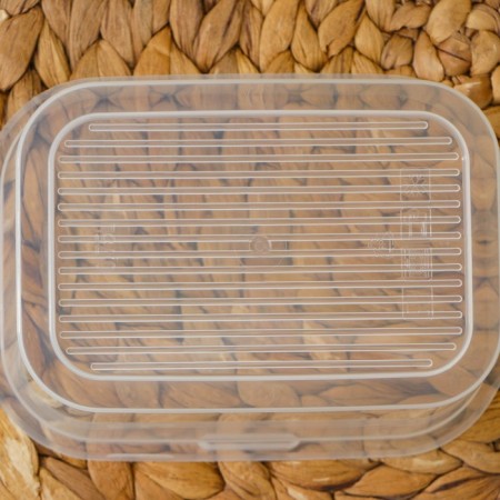 A set of food containers with a steam outlet, 3 pcs: 750 ml, 500 ml, 500 ml, rectangular, mix color-13