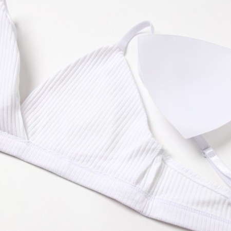 Female set (top, panties) color white, size 42-44-9