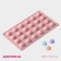 Form for baking the share “Figures. Polusfer”, silicone, 28.3 × 16.5 cm, 24 cells (D = 2.8 cm), Mix color