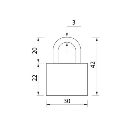The castle of a hinged suitcase, medium, 30x42 mm, green-4