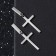 Earrings Metal "Crosses" are small, silver color