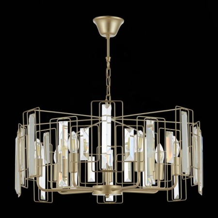 Suspended EVOLUCE lamp. Sle103403-07. Giano. 7x40 watts, E14, 65x65x28 cm, Shampan-3