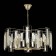 Suspended EVOLUCE lamp. Sle103403-07. Giano. 7x40 watts, E14, 65x65x28 cm, Shampan