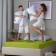 Glass sheet, size 140x200x23 cm, light green color