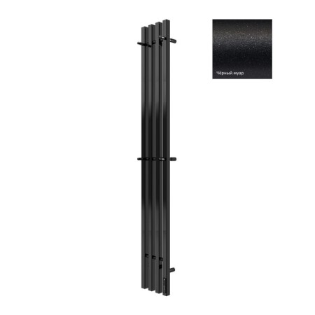 Terminus quatro electric heated towel rail "Prof", 1600x210 mm, Black Muar