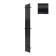 Terminus quatro electric heated towel rail "Prof", 1600x210 mm, Black Muar