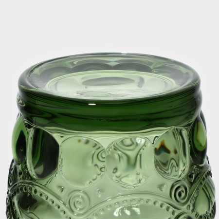 Glass glass Magistro "La-Channel", 220 ml, green color-2