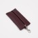 Key of zipper, length 15 cm, ring, carbine, burgundy color