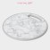Board cutting plastic shade "Marble", round, d = 30 cm