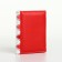 Women's wallet on the button, red color