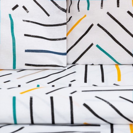 Bed linen "Ethel: Techno", 2 sp., 175x215 cm., 200x220 cm., 70x70 cm. - 2 pcs., 100% cotton, calico, 125 g/m2-3