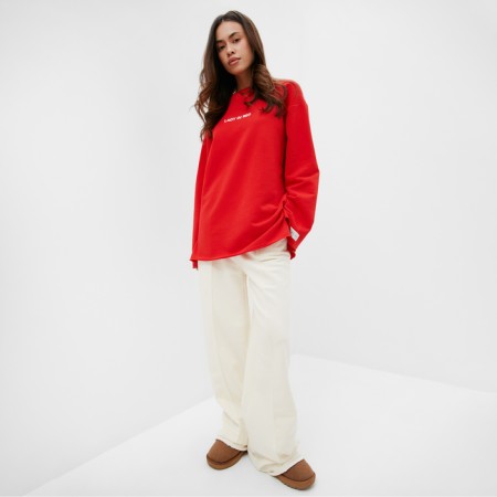 Women's sweatshirt MIST COZY STYLE, red, size 48-5