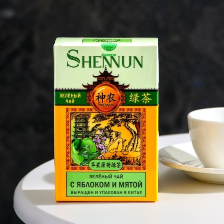 Green tea with apple and mint, 100 g-1