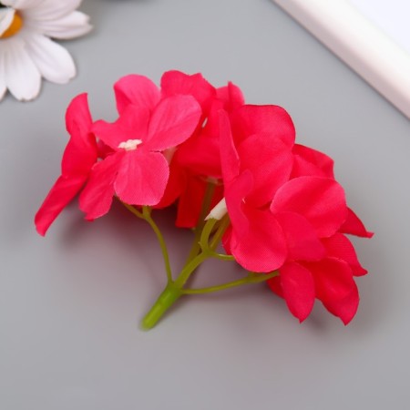Flowers for decorating "hydrangea" bright pink 10x10 cm-3