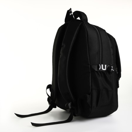 Youth backpack from lightning textiles, 5 pockets, black color-3