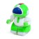 Robot radio -controlled "minibot", light effects, green color